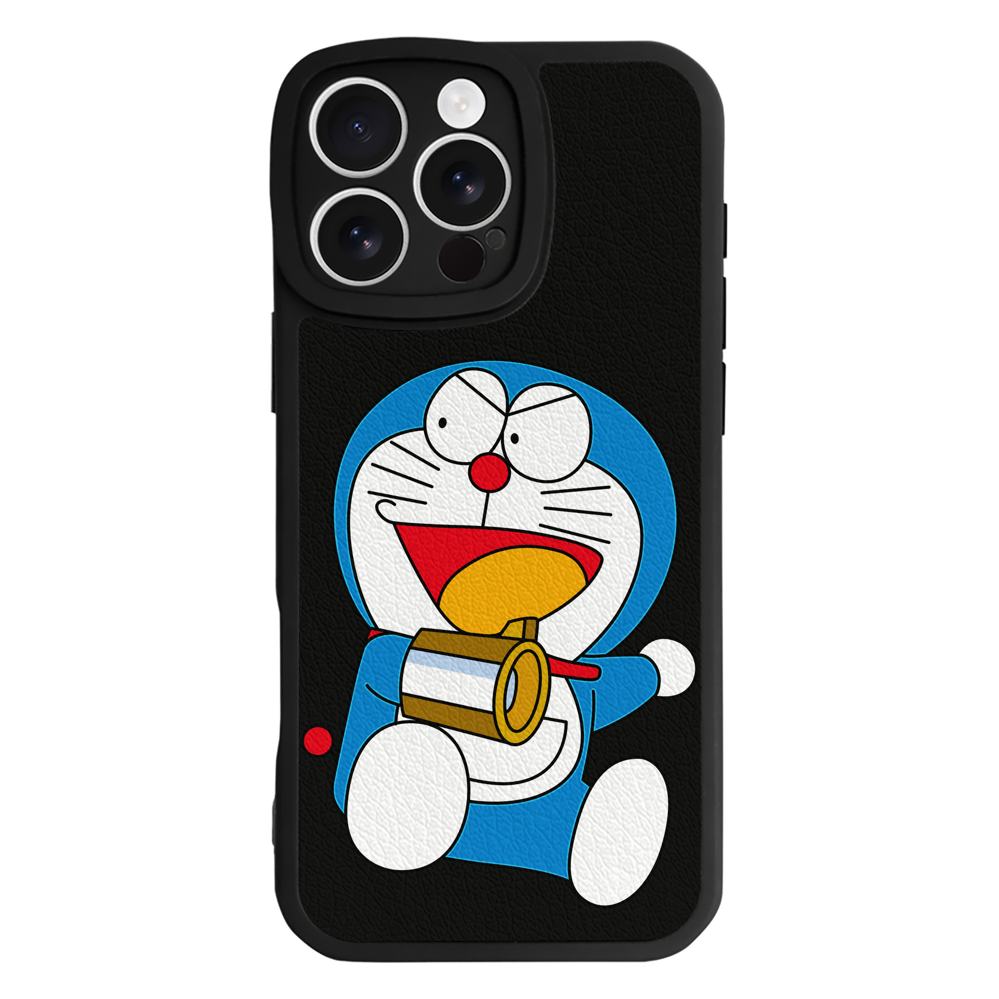 （画像用） ドラえもん Doraemon 【iPhone 16シリーズ対応】シリコンスマホケース（レザー調） 材質：シリコン